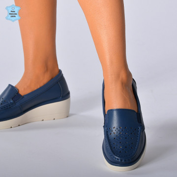 Pantofi Dama Piele Naturala Iuliana Navy- Need 4 Shoes
