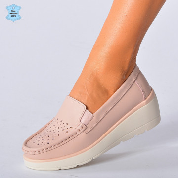 Pantofi Dama Piele Naturala Iuliana Roz- Need 4 Shoes
