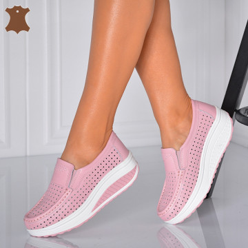 Pantofi Dama Piele Naturala Jet Roz- Need 4 Shoes