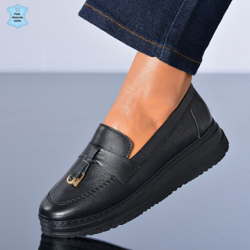 Pantofi Dama Piele Naturala Maira Negri - Need 4 Shoes