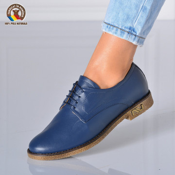 Pantofi Dama Piele Naturala Melda Navy- Need 4 Shoes