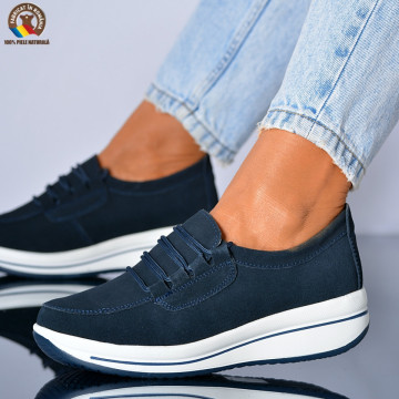Pantofi Dama Piele Naturala Santa 2 Navy- Need 4 Shoes