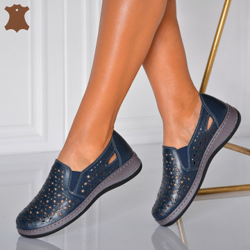 Pantofi Dama Piele Naturala Sorana Navy- Need 4 Shoes