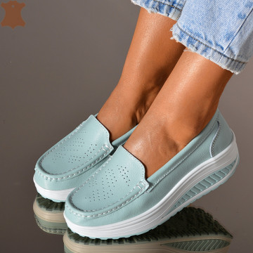 Pantofi Dama Piele Naturala Zena 2 Azur- Need 4 Shoes