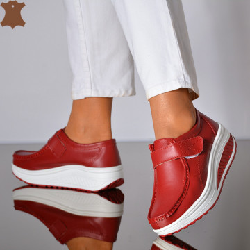 Pantofi Dama Piele Naturala Zena 6 Rosii- Need 4 Shoes