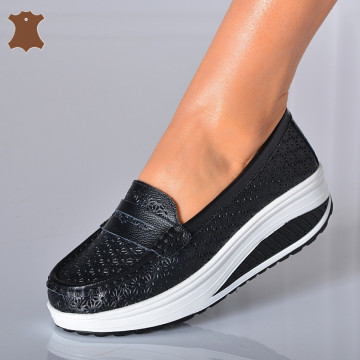 Pantofi Dama Piele Naturala Zena 7 Negri- Need 4 Shoes 