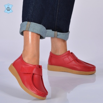 Pantofi Dama Piele Naturala Zora 5 Rosii- Need 4 Shoes