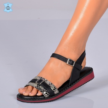 Sandale Dama Piele Naturala Lucia 12 Negre- Need 4 Shoes