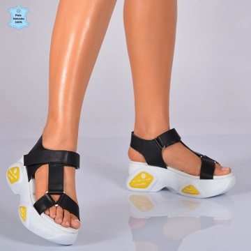 Sandale Piele Naturala Lynna Negre- Need 4 Shoes