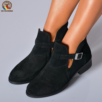 Botine Piele Naturala Eunis Negre- Need 4 Shoes
