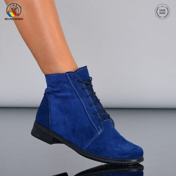 Ghete Dama Piele Naturala Aura 3 Navy- Need 4 Shoes