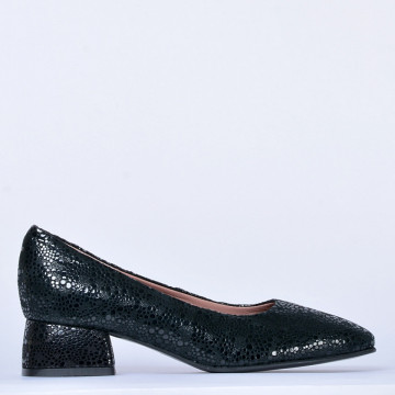 Pantofi Cu Toc Piele Naturala Gilda Negri- Need 4 Shoes