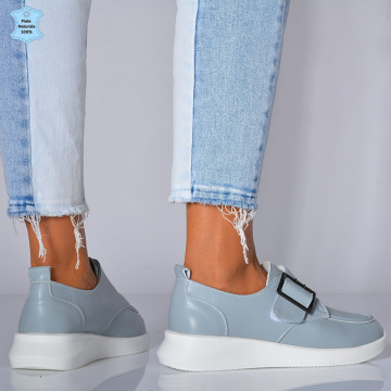 Pantofi Dama Piele Naturala Azdra Gri- Need 4 Shoes