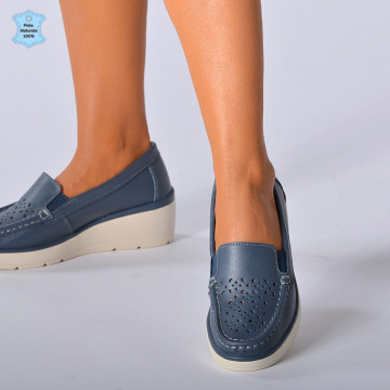 Pantofi Dama Piele Naturala Iuliana Gri- Need 4 Shoes