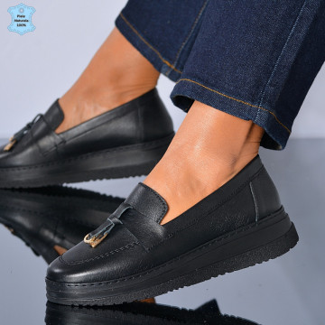 Pantofi Dama Piele Naturala Maira Negri - Need 4 Shoes