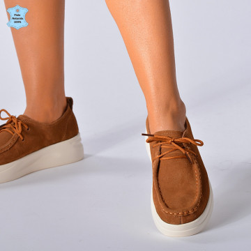 Pantofi Dama Piele Naturala Marllen Camel- Need 4 Shoes