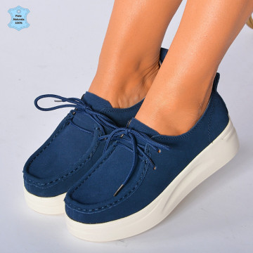 Pantofi Dama Piele Naturala Marllen Navy- Need 4 Shoes