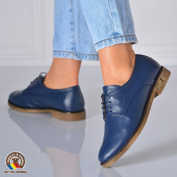 Pantofi Dama Piele Naturala Melda Navy- Need 4 Shoes