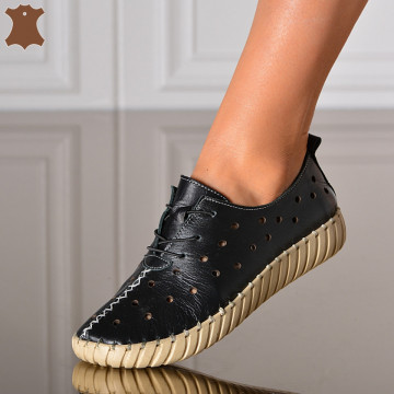 Pantofi Dama Piele Naturala Noemy Negri- Need 4 Shoes