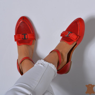 Pantofi Dama Piele Naturala Zeinab Rosii- Need 4 Shoes