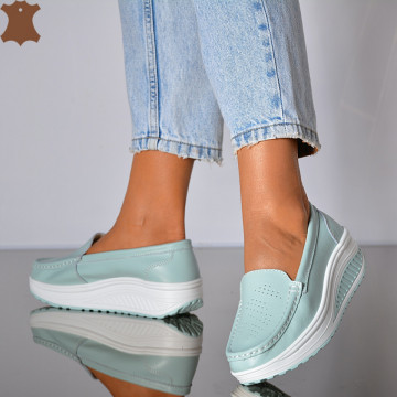 Pantofi Dama Piele Naturala Zena 2 Azur- Need 4 Shoes