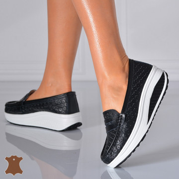 Pantofi Dama Piele Naturala Zena7 Negri- Need 4 Shoes 