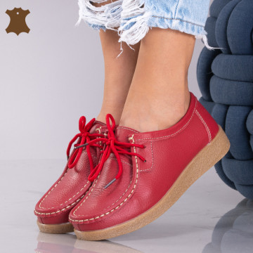 Pantofi Dama Piele Naturala Zora 3 Rosi