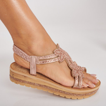Sandale Cu Platforma Alana Roze- Need 4 Shoes