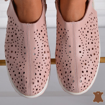Sandale Dama Piele Naturala Elma Roz- Need 4 Shoes