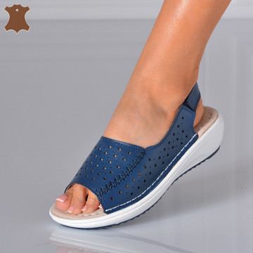 Sandale Dama Piele Naturala Lidy Navy- Need 4 Shoes
