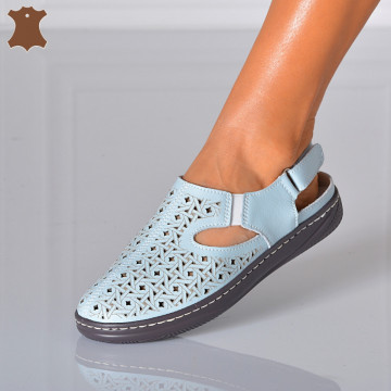 Sandale Dama Piele Naturala Patry Albastre- Need 4 Shoes