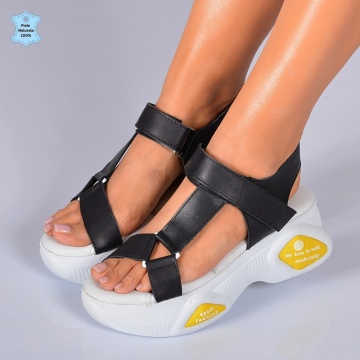 Sandale Piele Naturala Lynna Negre- Need 4 Shoes