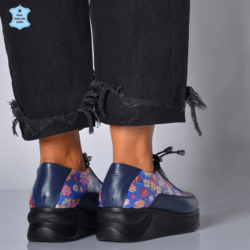 Adidasi Dama Piele Naturala Yza Navy- Need 4 Shoes
