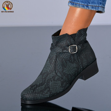Botine Piele Naturala Amira Gri- Need 4 Shoes