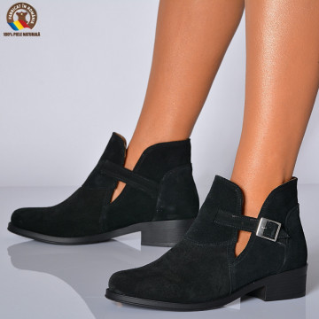 Botine Piele Naturala Eunis Negre- Need 4 Shoes