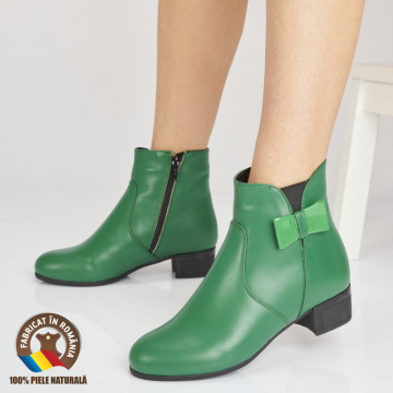 Botine Piele Naturala Lorelay Verzi- Need 4 Shoes