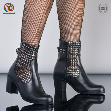 Botine Piele Naturala Mistyc Negre- Need 4 Shoes