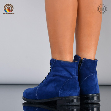 Ghete Dama Piele Naturala Aura 3 Navy- Need 4 Shoes