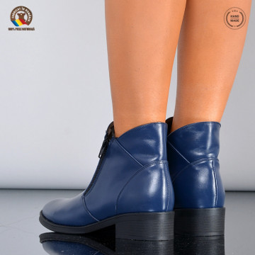 Ghete Dama Piele Naturala Bety 4 Navy - Need 4 Shoes