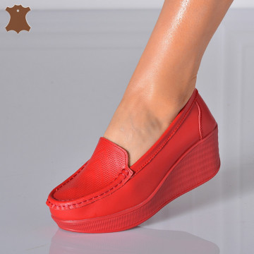 Pantofi Dama Piele Naturala Arien  Rosii- Need 4 Shoes