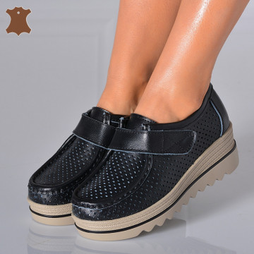 Pantofi Dama Piele Naturala Corso 6 Negri - Need 4 Shoes
