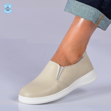 Pantofi Dama Piele Naturala Dana 2 Bej- Need 4 Shoes