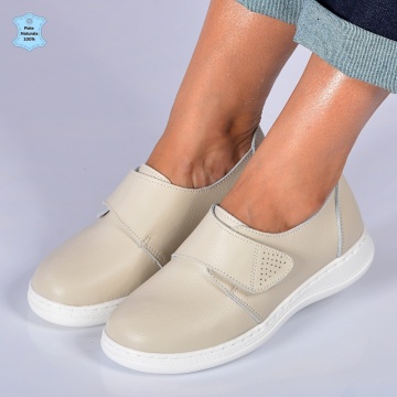 Pantofi Dama Piele Naturala Dana Bej- Need 4 Shoes
