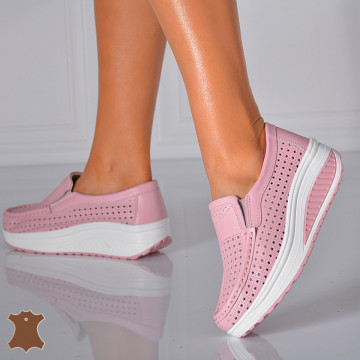 Pantofi Dama Piele Naturala Jet Roz- Need 4 Shoes