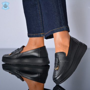 Pantofi Dama Piele Naturala Maira Negri - Need 4 Shoes