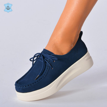 Pantofi Dama Piele Naturala Marllen Navy- Need 4 Shoes