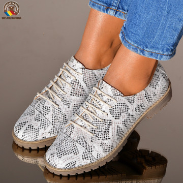 Pantofi Dama Piele Naturala Melysa Gri- Need 4 Shoes