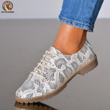Pantofi Dama Piele Naturala Melysa Gri- Need 4 Shoes