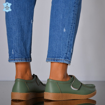 Pantofi Dama Piele Naturala Zora 4 Verzi- Need 4 Shoes