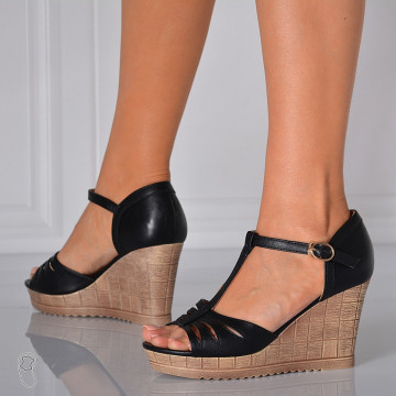 Sandale Cu Platforma Kira 7 Negre - Need 4 Shoes